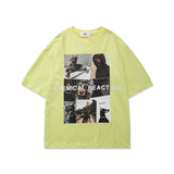 Men's T-shirt Short Sleeve Men's Hip Hop Casual Loose Summer All-Matching