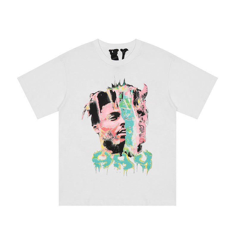 Pop Smoke Vlone King Of New York T Shirt   FIGHTING DEMONS 999 Club