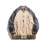 Varsity Jacket for Men Baseball Jackets Spring Women Baseball Uniforms Printed Contrast Color Stitching Sleeves