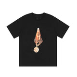 Pop Smoke Vlone King of New York T Shirt Palm Necklace Big V Printed T-shirt