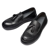 Loafers for Men Retro Spring and Autumn Men's Business Casual Top Layer Lazy Shoes