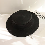 Straw Hat Raffia Flat Straw Hat