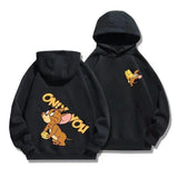 Tom and Jerry Hoodie Sweater Men's Autumn and Winter Long Sleeve Fashion Brand Cartoon Couple Coat Women