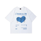 Men's T Shirt Summer Casual Tops Printed Short Sleeve T-shirt Men's round Neck Half Sleeve Street Fashion Loose Half Sleeves Pullover