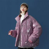 Men's Autumn Winter Coat Stand Collar Loose Short Cotton Jacket