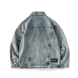 Spring Men's Vintage Top Plus Size Loose Denim Jacket Men Denim Jacket