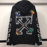 Off White Hoodie Men's Casual and Comfortable Embroidered Printed Casual Fashionable Sweater Owt
