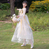 Women's Cottagecore Dress Girl's Summer Antique Dress