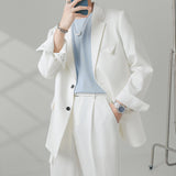 Seersucker Suit Loose-Fitting Casual Suit Coat