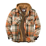 Bane Coat Thickened Cotton-Padded Coat Plaid Long Sleeve