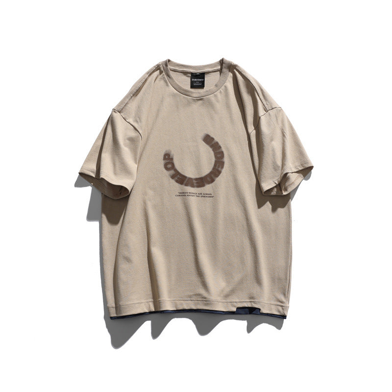 Man Summer T Shirt Printed Half Sleeve