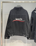 Spray Painted Jacket Denim Jacket Coat Fall Winter Coat