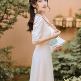 Women's cottagecore Dress Summer Women's Retro Gentle Style Skirt