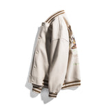 Letterman Jacket Outfit Senior Jackets Varsity Baseball Coat Spring Vintage Baseball Jacket Men's Loose Casual