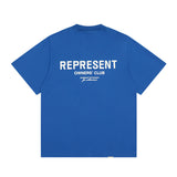 Present T Shirt Niche Retro Small Neckline Letter Print