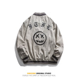 Varsity Jacket for Men Baseball Spring Autumn Hip Hop Cool Loose Lapel