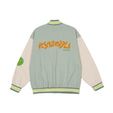 Letterman Jacket Outfit Senior Jackets Varsity Baseball Coat Jacket Men's Loose Lapel Baseball Uniform Jacket