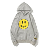 Smiley Face Hoodie Drew Smiley Face Printed Men's and Women's Casual Hooded Sweater