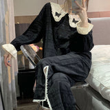 Gothic Lolita Harajuku Style Clothing Autumn Doll Collar Jacquard Cotton Home Wear