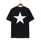 Fog Essentials Tshirts Fog Essentials Double Line Trendy Loose High Street Half Sleeve Men's and Women's Short Sleeve T-shirt Summer