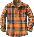 Mens Flannel Jacket Spring and Autumn Single-Breasted Shirt Plaid Long Sleeve Loose Jacket Jacket