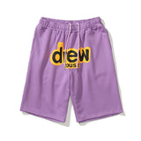 Justin Bieber Drew House Basketball Shorts Drew Shorts Men's and Women's Smiley Face Letters Justin Biber Sports Pants Basketball Shorts