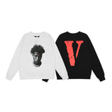Pop Smoke Vlone King of New York Sweatshirt Couple round Neck Sweater