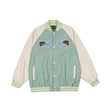 Letterman Jacket Outfit Senior Jackets Varsity Baseball Coat Letter Embroidered PU Leather Men's Baseball Uniform Jacket