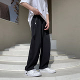Men Suit Pants Draping Western Straight Loose Casual Pants