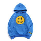 Smiley Face Hoodie Drew Smiley Face Printed Men's and Women's Casual Hooded Sweater