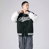 Varsity Jacket for Men Baseball Jackets Spring Stand Collar Loose Baseball Uniform