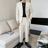Seersucker Suit Slim Fit Suit