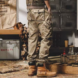 Men Cargo Pants Spring and Autumn Loose Cargo Pants Men