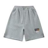 Men Tshirts High Street Retro Easy Matching Solid Color Loose Sports and Leisure Shorts Men Couple