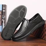 Indo Western Shoes Autumn Flat Casual Shoes Men's First Layer Cowhide Dad Shoes