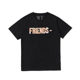 Vlone Short Sleeve plus Size Retro Sports Popular Men's and Women's Cotton Tshirt
