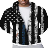 American Hoodies Printed Zipper