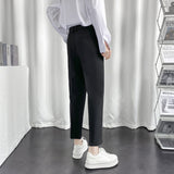 Men Suit Pants Men's Straight Trousers