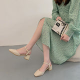 Nude Pumps Block Heel