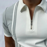 Polo Shirts Spring and Summer Men's Polo Shirt Color Matching T-shirt