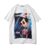 Charlie Luciano T Shirt Pinocchio Pattern Loose