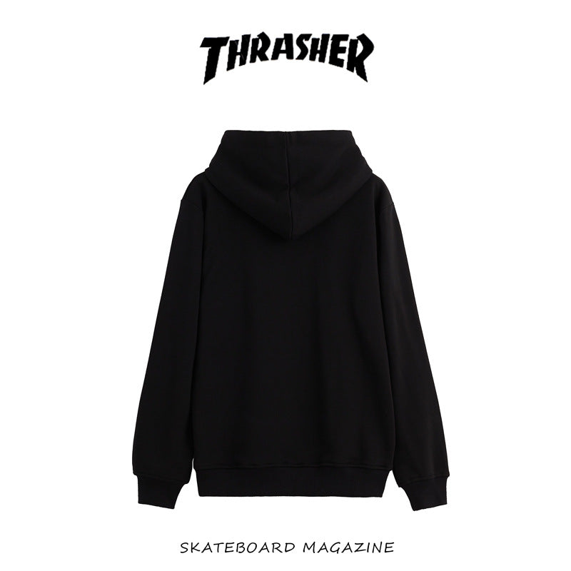 Thrasher Hoodie Autumn and Winter Flame Sweater