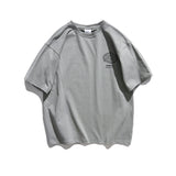 Men's T-shirt Summer Loose Street round Neck Short Sleeve Half Sleeve T-shirt Letter Print Tee Men