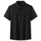 Transparent Shirt for Men plus Size Men's Casual Hollow out Short Sleeve Shirt