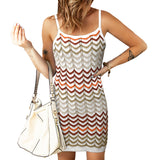 Nina Parker Dresses Slim Fit Slip Dress Women's Sweater Sleeveless Dress