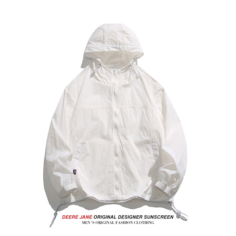 Men Sun Protection Clothing Sun Protection Clothing Men's Summer UV Protection Outdoor Sports Thin Loose Casual Jacket