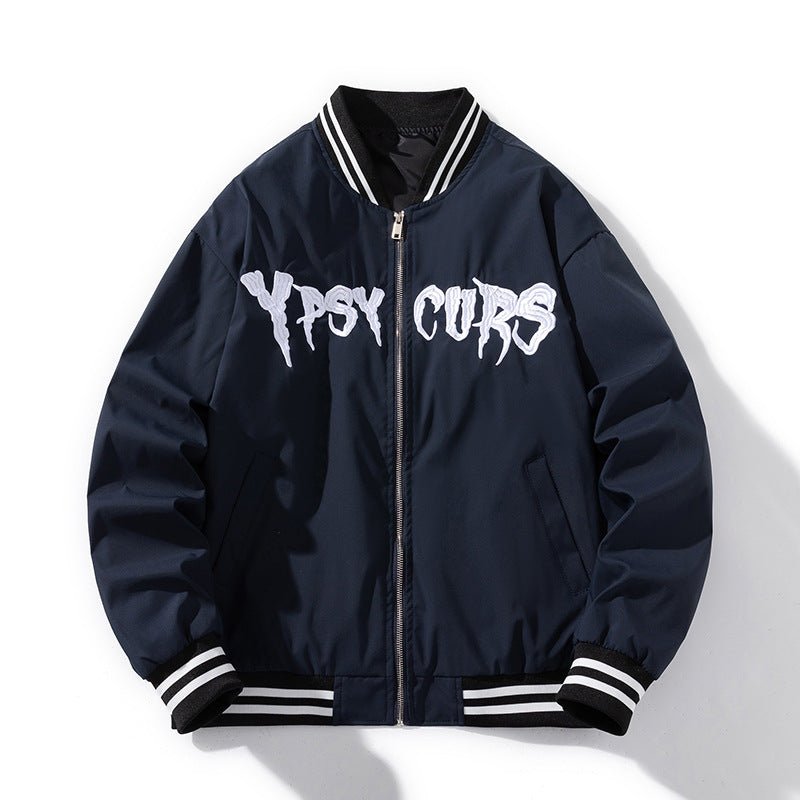 Varsity Jacket Embroidered Baseball Uniform Coat