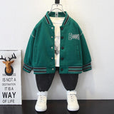 Toddler Boys Jackets Boys' Coat Spring and Autumn Baseball Uniform