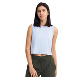 Moisture Wicking Shirts Sleeveless Vest Cropped Quick-Drying Breathable Sports Casual Yoga Clothes