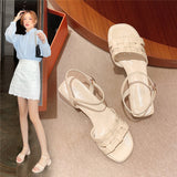 Nude Wide Fit Block Heels